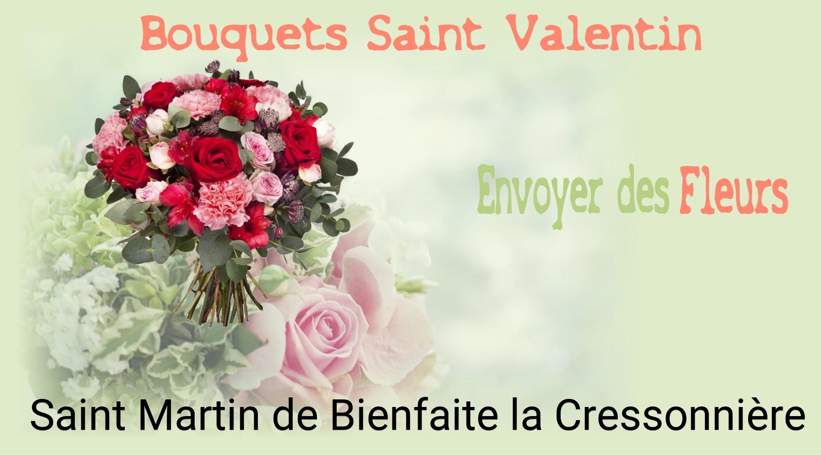 Roses de Saint-Valentin livrées à Saint-Martin-de-Bienfaite-la-Cressonnière